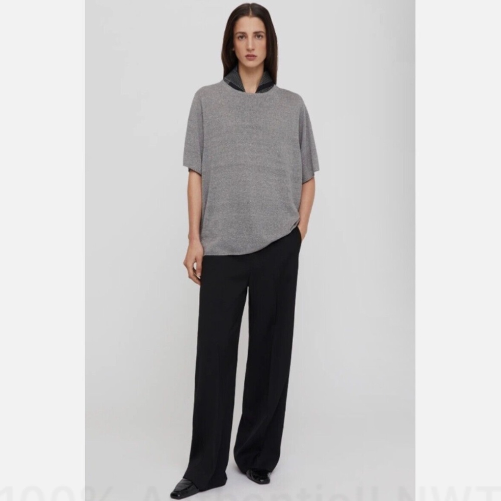 ★100% Authentic!! NWT Org.$360 TOTÊME  Oversize Silk T-Shirt M★